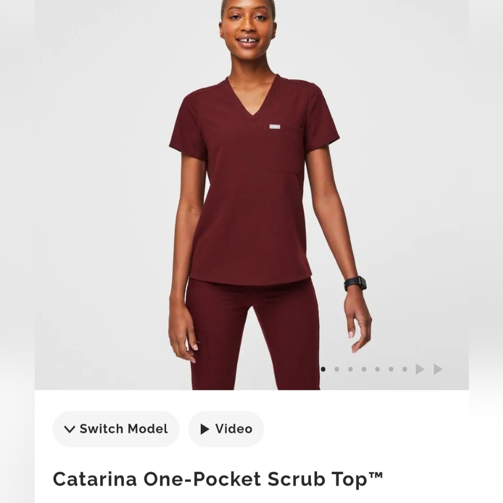 Figs Catarina Scrub Top & Basic Livingston Pants … - image 4